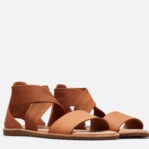 Women’s Sorel Ella Sandals - size 8 - Camel Brown